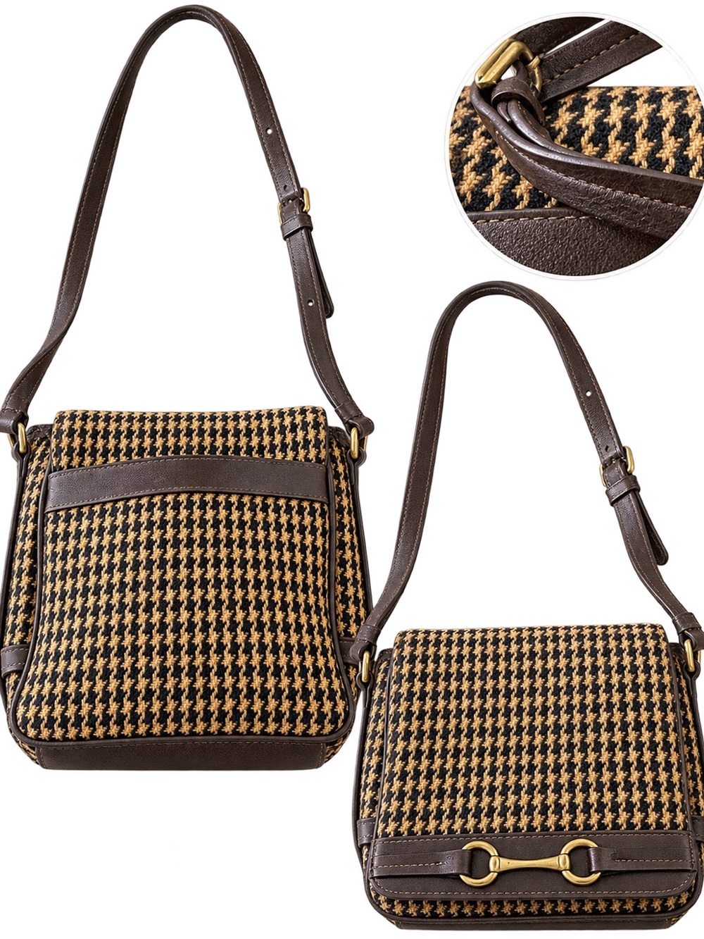 Vintage AmeriBag Tapestry Horsebit Shoulder Bag
